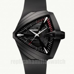 Replica Hamilton Watches Ventura Men's H24615331 Automatic 42mm Black Dial