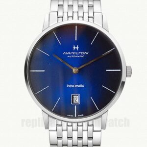 Replica Hamilton Watches American Classic Automatic Men's H38455131 40mm Blue Dial